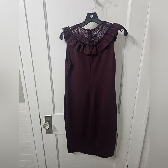 NWT Zara Plum Colored Sleeveless Dress Sz L - Picture 7 of 7